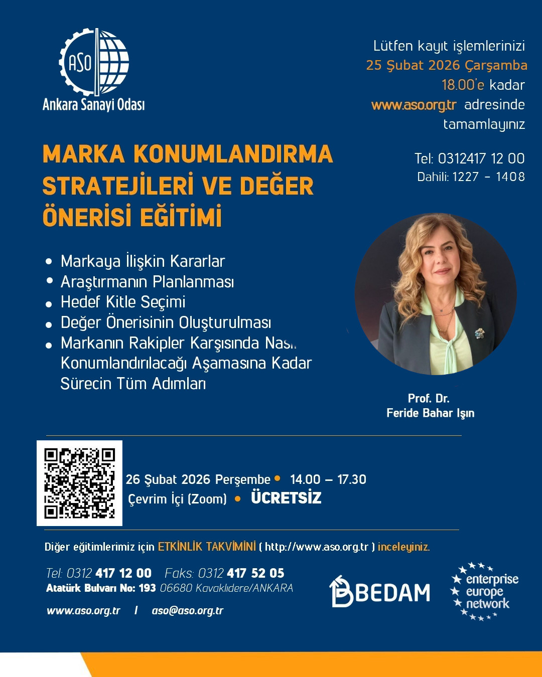 MARKA KONUMLANDIRMA STRATEJİLERİ VE DEĞER ÖNERİSİ EĞİTİMİ (ÇEVRİM İÇİ)