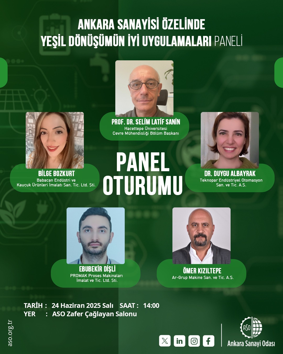ANKARA SANAYİSİ ÖZELİNDE YEŞİL DÖNÜŞÜMÜN İYİ UYGULAMALARI PANELİ